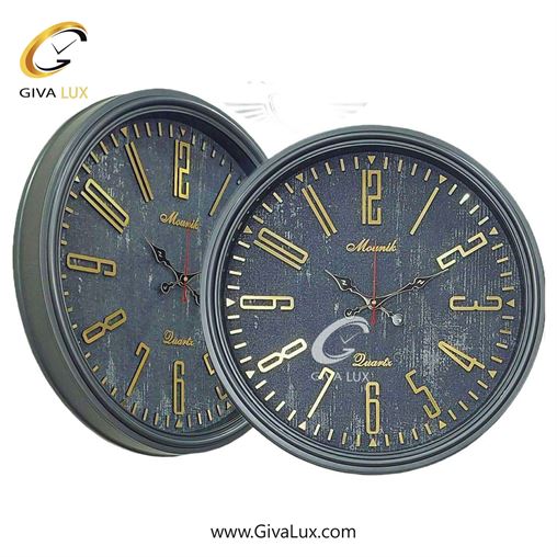 ساعت دیواری اورجینال مونیک PVC طوسی| کد رفرنس 602