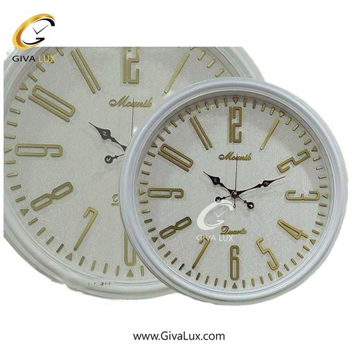 ساعت دیواری اورجینال مونیک PVC سفید| کد رفرنس 602