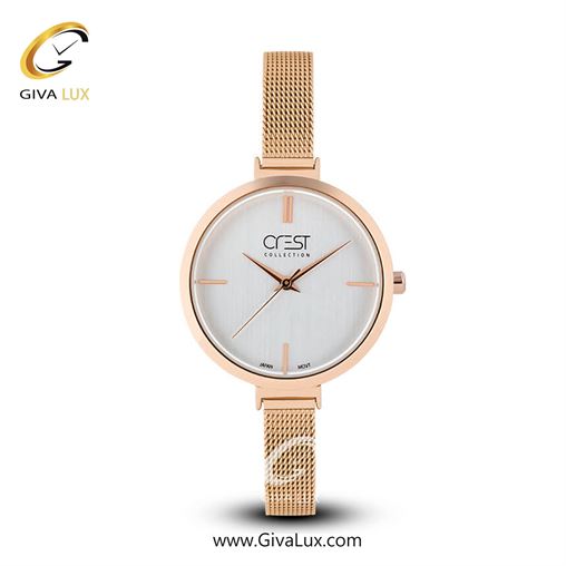 ساعت مچی اورجینال زنانه کرست | Crest  طلایی | طلایی| نقره ای| کد رفرنس Crest 6024-1 6024-2.jpg