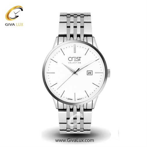 ساعت مچی اورجینال مردانه کرست | Crest  طلایی | نقره ای-طلایی| سفید| کد رفرنس Crest 6025-1 6025-2G.jpg