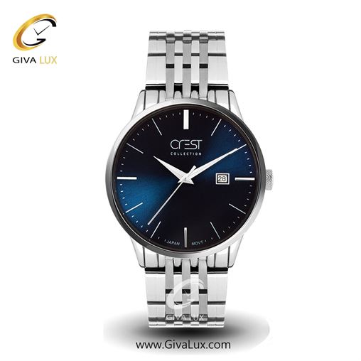 ساعت مچی اورجینال مردانه کرست | Crest  نقره ای | نقره ای| سفید| کد رفرنس Crest 6025-2 6025-4G.jpg