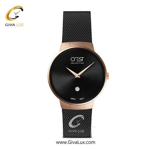 ساعت مچی اورجینال زنانه کرست | Crest  مشکی | مشکی| مشکی| کد رفرنس Crest 6027-1 6027-2L.jpg