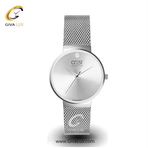ساعت مچی اورجینال زنانه کرست | Crest  نقره ای | نقره ای| سرمه ای| کد رفرنس Crest 6027-4 6028-1L.jpg