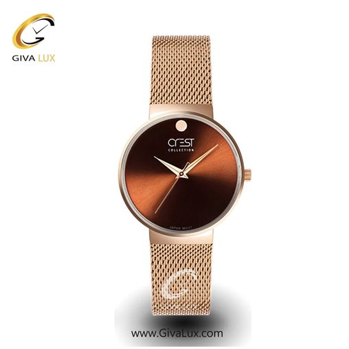 ساعت مچی اورجینال زنانه کرست | Crest  رزگلد | مشکی| مشکی| کد رفرنس Crest 6028-3 6028-4L.jpg