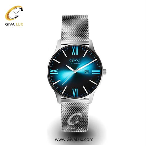ساعت مچی اورجینال زنانه کرست | Crest  نقره ای | نقره ای| سرمه ای| کد رفرنس Crest 6029-2 6030-1L.jpg