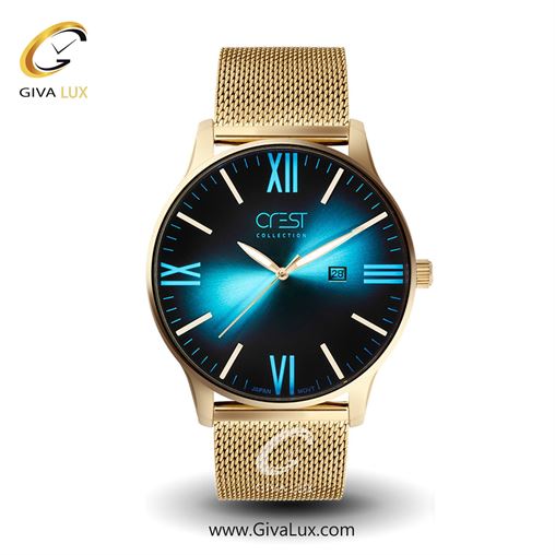 ساعت مچی اورجینال مردانه کرست | Crest  نقره ای | نقره ای| سرمه ای| کد رفرنس Crest 6030-1 6030-2G.jpg