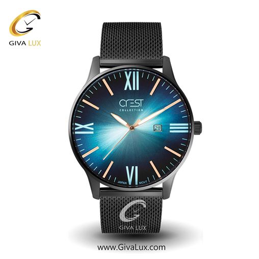 ساعت مچی اورجینال مردانه کرست | Crest  طلایی | طلایی| سرمه ای| کد رفرنس Crest 6030-2 6030-3G.jpg