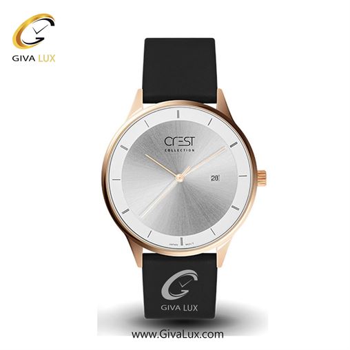 ساعت مچی اورجینال زنانه کرست | Crest  نقره ای | مشکی| مشکی| کد رفرنس Crest 6031-1 6031-5L.jpg