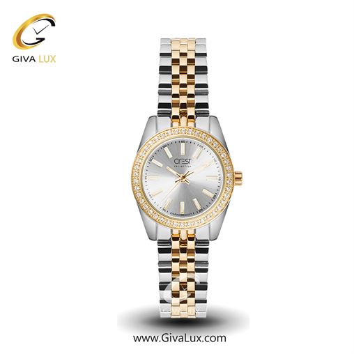 ساعت مچی اورجینال زنانه کرست | Crest  طلایی | طلایی| نقره ای| کد رفرنس Crest 6083-1 6083-3.jpg