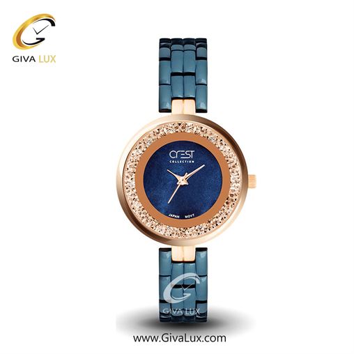 ساعت مچی اورجینال زنانه کرست | Crest  طلایی | طلایی| سفید| کد رفرنس Crest 6097-2 6097-4.jpg