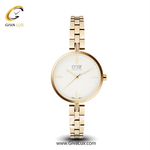 ساعت مچی اورجینال زنانه کرست | Crest  طلایی | طلایی| نقره ای| کد رفرنس Crest 6099-2 6100-1.jpg