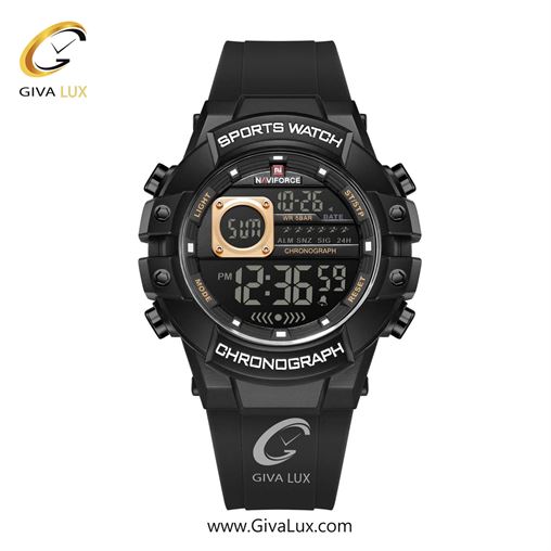 ساعت مچی اورجینال مردانه ناوی فورس|Naviforce|نوی فورس|نیوی فورس مشکی | مشکی| مشکی| کد رفرنس NF6102 B/RG/B