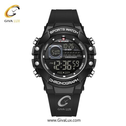 ساعت مچی اورجینال مردانه ناوی فورس|Naviforce|نوی فورس|نیوی فورس مشکی | مشکی| مشکی| کد رفرنس NF6102 B/W/B