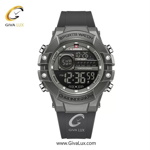 ساعت مچی اورجینال مردانه ناوی فورس|Naviforce|نوی فورس|نیوی فورس تیتانیوم | تیتانیوم| دودی|تیتانیوم| کد رفرنس NF6102 GY/GY/GY