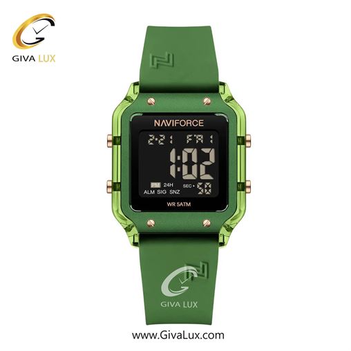 ساعت مچی اورجینال زنانه ناوی فورس|Naviforce|نوی فورس|نیوی فورس سبز | سبز| مشکی| کد رفرنس NF6105 GN/GN