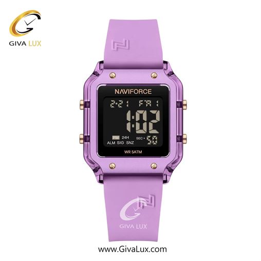 ساعت مچی اورجینال زنانه ناوی فورس|Naviforce|نوی فورس|نیوی فورس یاسی | یاسی| مشکی| کد رفرنس NF6105 PE/PE