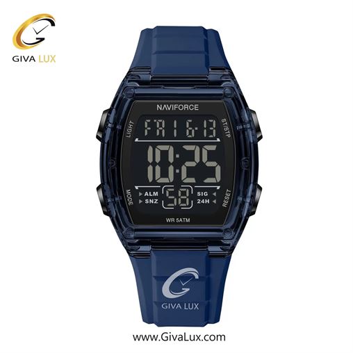 ساعت مچی اورجینال مردانه ناوی فورس|Naviforce|نوی فورس|نیوی فورس سرمه ای | سرمه ای| مشکی| کد رفرنس NF6106 BE/BE