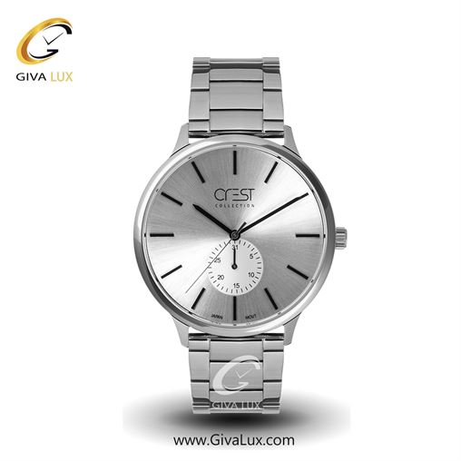 ساعت مچی اورجینال مردانه کرست | Crest  نقره ای | نقره ای| نقره ای| کد رفرنس Crest 6112-1 6113-1.jpg