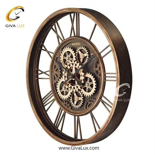 ساعت دیواری اورجینال والتر آلیاژ فلزی طلایی-مشکی| کد رفرنس 6115 6116-1.jpg