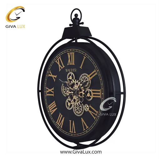 ساعت دیواری اورجینال والتر آلیاژ فلزی مشکی| کد رفرنس 6119 6120-1.jpg