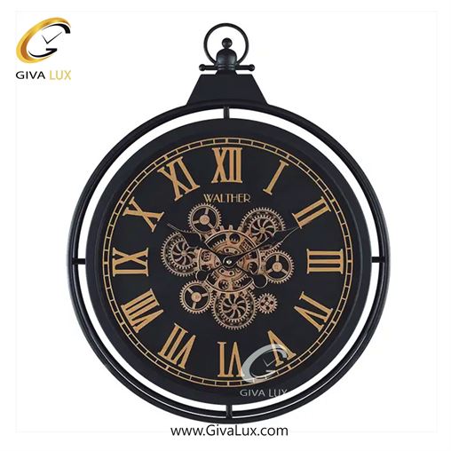 ساعت دیواری اورجینال والتر آلیاژ فلزی مشکی| کد رفرنس 6119 6120.jpg