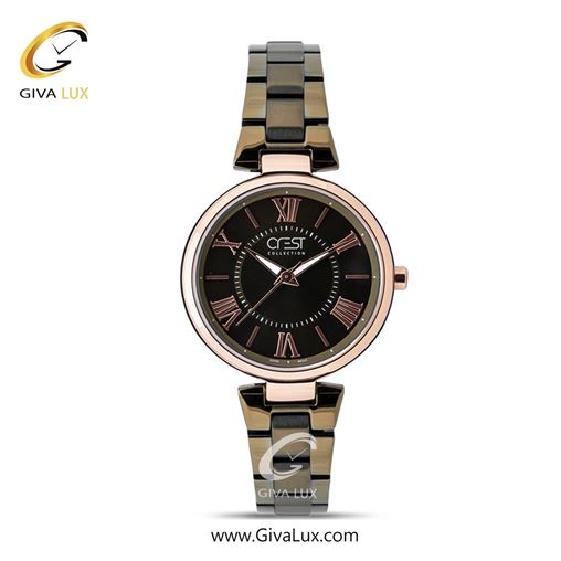 ساعت مچی اورجینال زنانه کرست | Crest  رزگلد | رزگلد| مشکی| کد رفرنس Crest 6143-2 6143-3.jpg