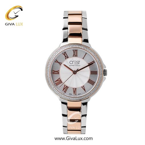 ساعت مچی اورجینال زنانه کرست | Crest  نقره ای | نقره ای| نقره ای| کد رفرنس Crest 6154-3 6154-4.jpg