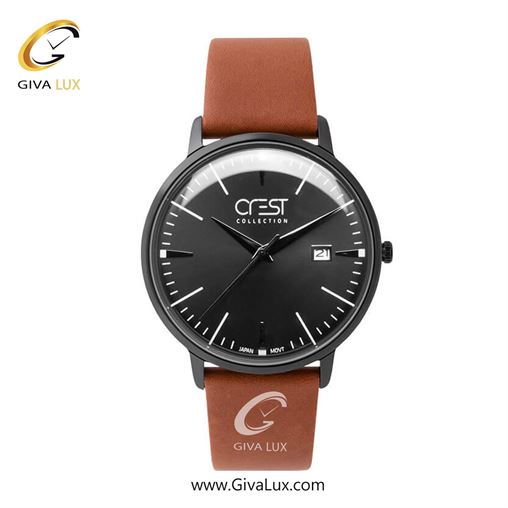 ساعت مچی اورجینال مردانه کرست | Crest  مشکی | قهوه ای| مشکی| کد رفرنس Crest 6180-4