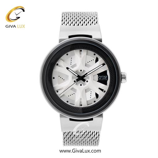 ساعت مچی اورجینال مردانه کرست | Crest  مشکی | مشکی| دودی|تیتانیوم| کد رفرنس Crest 6198-2 6198-3.jpg