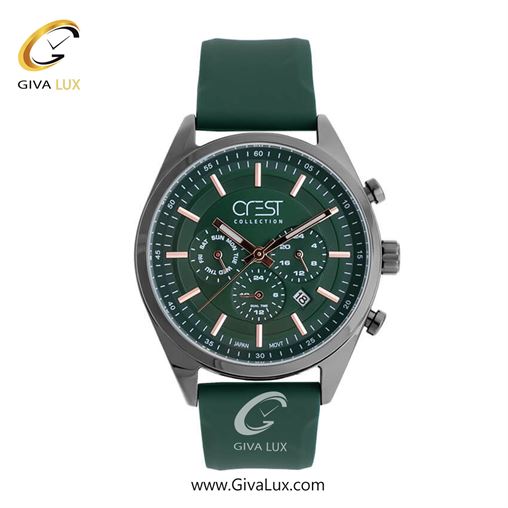 ساعت مچی اورجینال مردانه کرست | Crest سه موتوره کرنوگراف مشکی | زرد| مشکی| کد رفرنس Crest 6208-4 6208-5.jpg