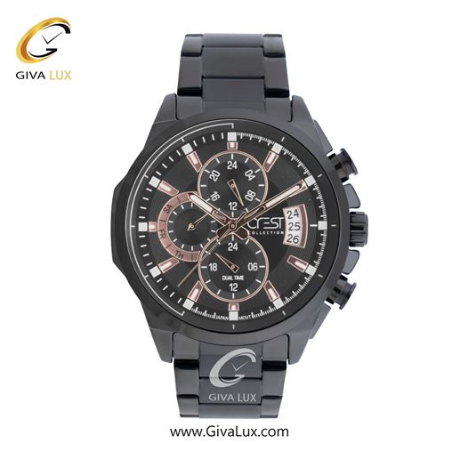 ساعت مچی اورجینال مردانه کرست سه موتوره فول تایم مشکی | مشکی| مشکی| کد رفرنس Crest 6219-5