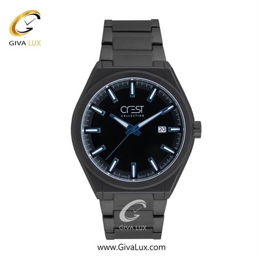 ساعت مچی اورجینال مردانه کرست | Crest  مشکی-نقره ای | نقره ای| طوسی| کد رفرنس Crest 6223-2 6223-3.jpg