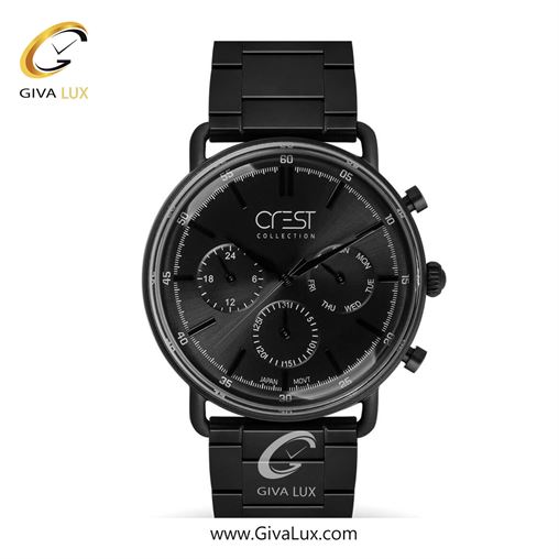 ساعت مچی اورجینال مردانه کرست | Crest سه موتوره کرنوگراف مشکی | مشکی| مشکی| کد رفرنس Crest 6239-2 6241-1.jpg