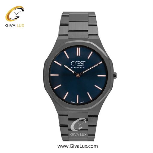 ساعت مچی اورجینال مردانه کرست | Crest  نقره ای | نقره ای| مشکی| کد رفرنس Crest 6245-2 6245-4G.jpg