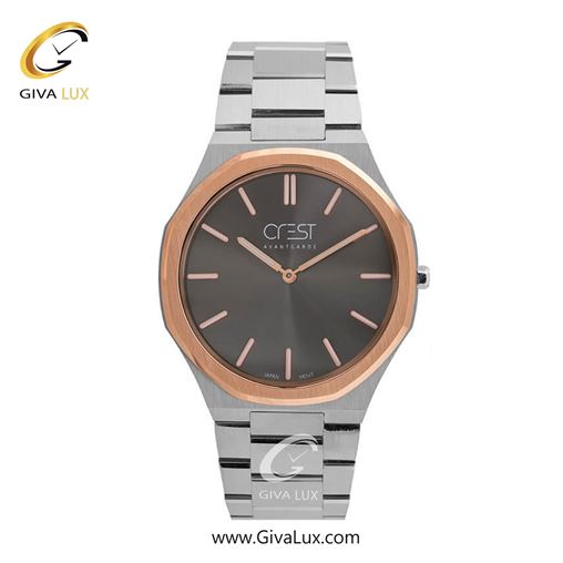 ساعت مچی اورجینال مردانه کرست | Crest  نقره ای | نقره ای| سفید| کد رفرنس Crest 6245-1 6245-5G.jpg