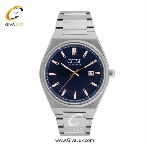 ساعت مچی اورجینال زنانه کرست | Crest  نقره ای | نقره ای| مشکی| کد رفرنس Crest 6247-2 6247-3L.jpg