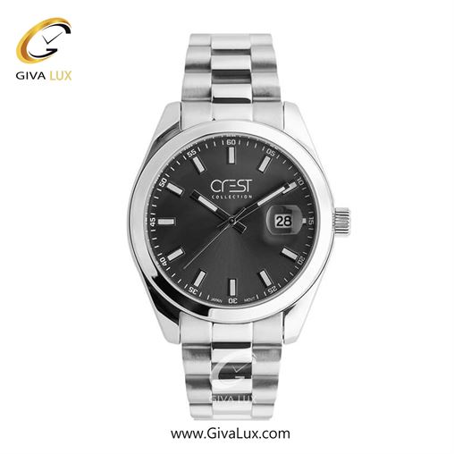 ساعت مچی اورجینال مردانه کرست | Crest  نقره ای | نقره ای| نقره ای| کد رفرنس Crest 6272-1 6272-2.jpg