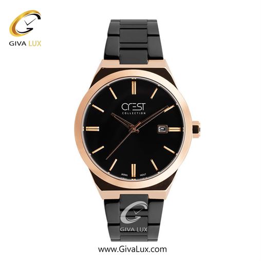 ساعت مچی اورجینال مردانه کرست | Crest  نقره ای-مشکی | نقره ای| مشکی| کد رفرنس Crest 6276-1 6276-3.jpg