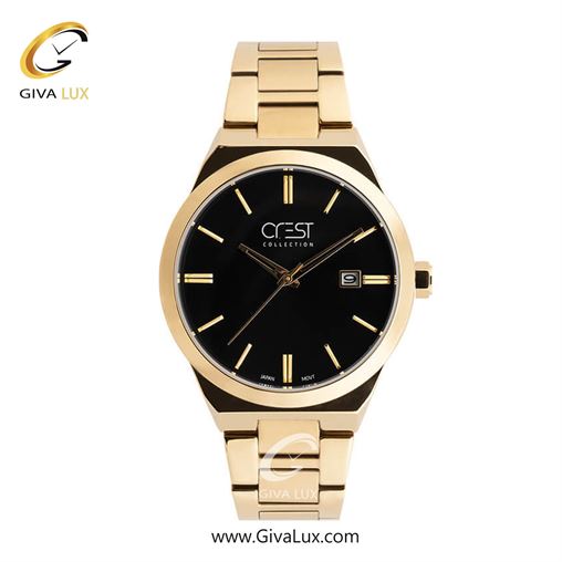 ساعت مچی اورجینال مردانه کرست | Crest  رزگلد-مشکی | مشکی| مشکی| کد رفرنس Crest 6276-3 6276-4.jpg