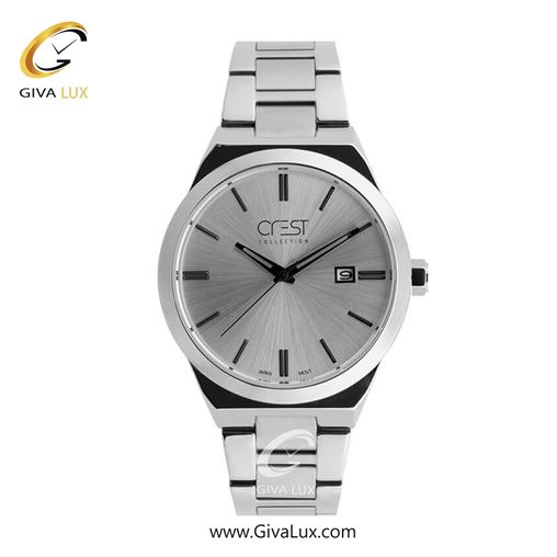 ساعت مچی اورجینال مردانه کرست | Crest  نقره ای-مشکی | نقره ای| طوسی| کد رفرنس Crest 6276-5