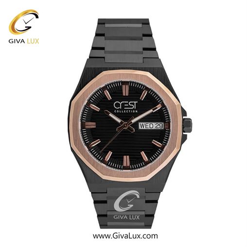 ساعت مچی اورجینال مردانه کرست | Crest  نقره ای | نقره ای| مشکی| کد رفرنس Crest 6286-2 6286-3.jpg