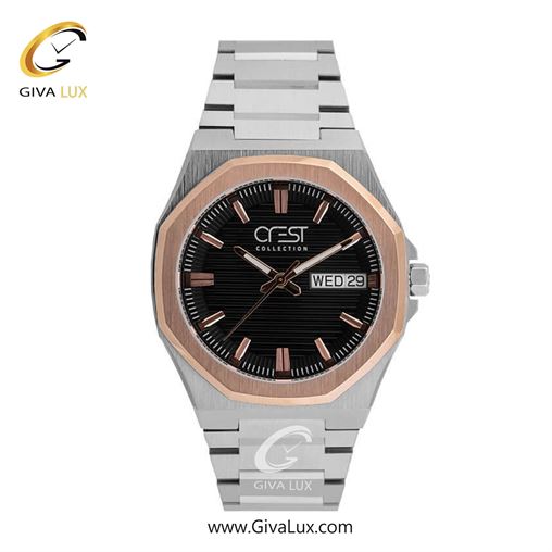 ساعت مچی اورجینال مردانه کرست | Crest  رزگلد | مشکی| مشکی| کد رفرنس Crest 6286-3 6286-4.jpg