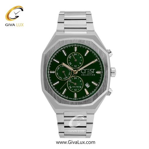 ساعت مچی اورجینال مردانه کرست | Crest  نقره ای | نقره ای| سفید| کد رفرنس Crest 6289-2 6289-3.jpg