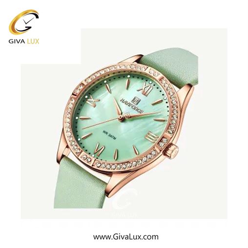 ساعت مچی زنانه بند چرمی دورنگین ناوی فورس (نیوی فورس) NF5038 RG/GN  628_5038RG-GR2.jpg