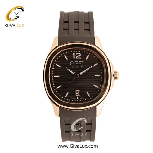 ساعت مچی اورجینال مردانه کرست رزگلد | قهوه ای| قهوه ای| کد رفرنس Crest 6300-4