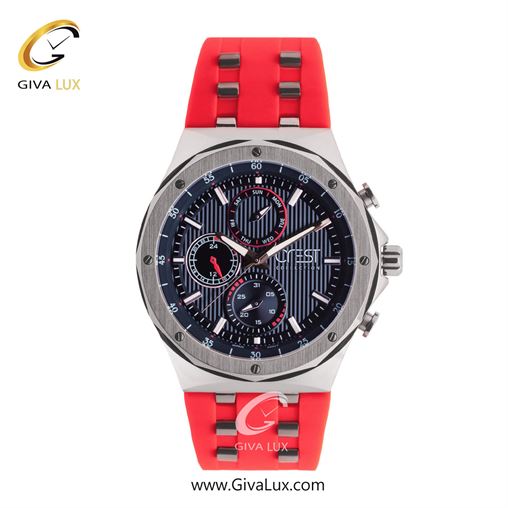 ساعت مچی اورجینال مردانه کرست سه موتوره فول تایم نقره ای | قرمز| سرمه ای| کد رفرنس Crest 6316-5