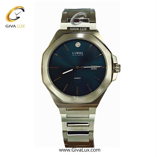 ساعت مچی اورجینال مردانه کوبل | COBEL  نقره ای | نقره ای| سرمه ای| کد رفرنس 6323G 6323G-3.jpg