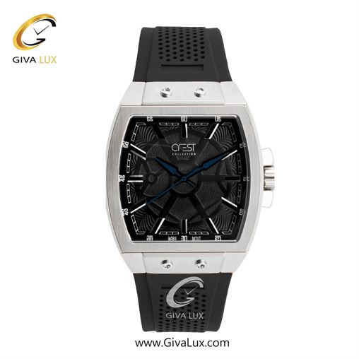 ساعت مچی اورجینال مردانه کرست نقره ای | مشکی| مشکی| کد رفرنس Crest 6324-1
