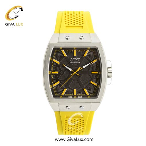 ساعت مچی اورجینال مردانه کرست نقره ای | زرد| مشکی| کد رفرنس Crest 6324-5