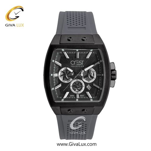 ساعت مچی اورجینال مردانه کرست سه موتوره فول تایم مشکی | طوسی| مشکی| کد رفرنس Crest 6325-5